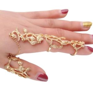 Armor style 2 fingers rings